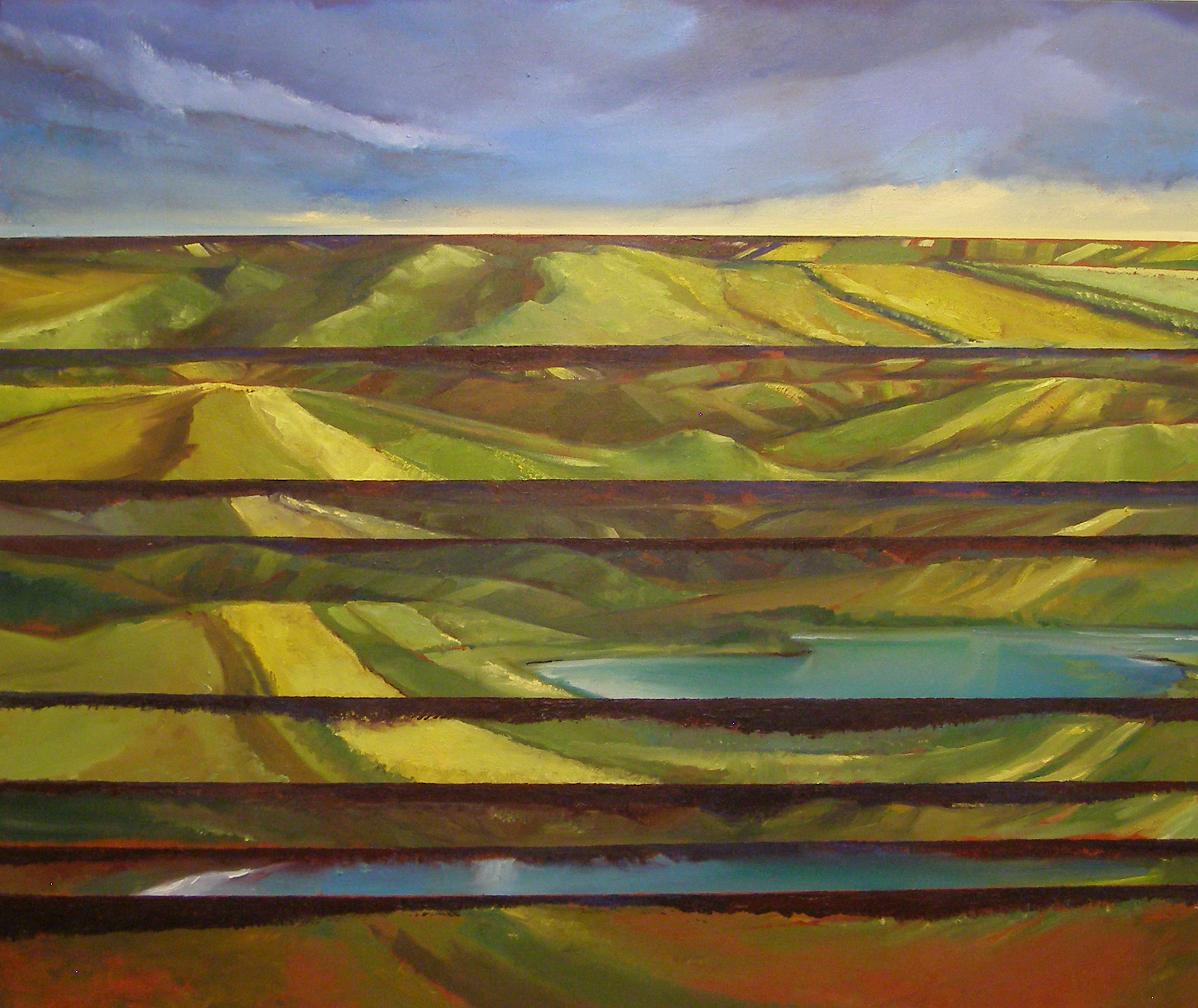 Title 7 | Oil on cartboard
