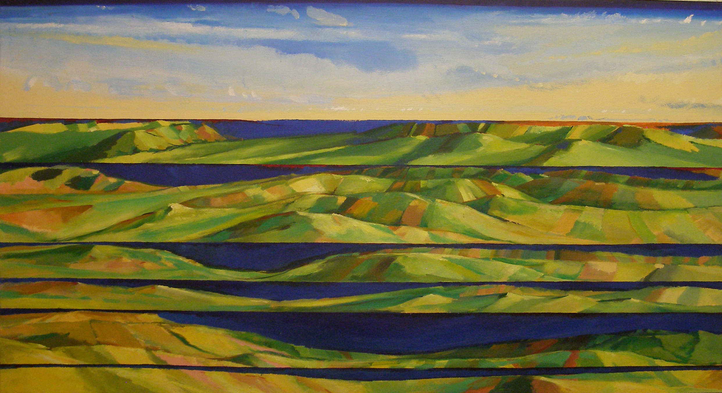 Title 7 | Oil on cartboard