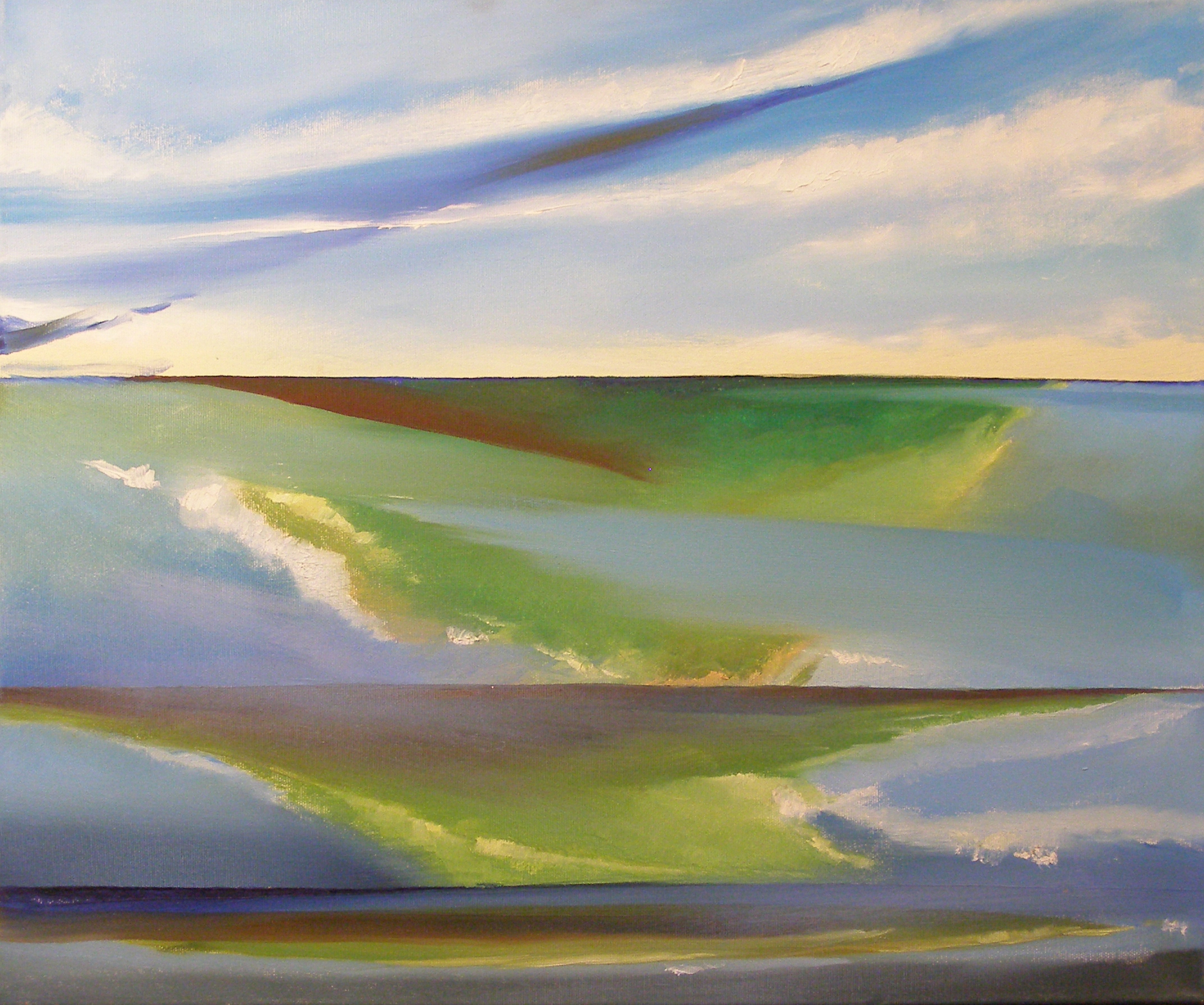 Title 5 | Oil on cartboard