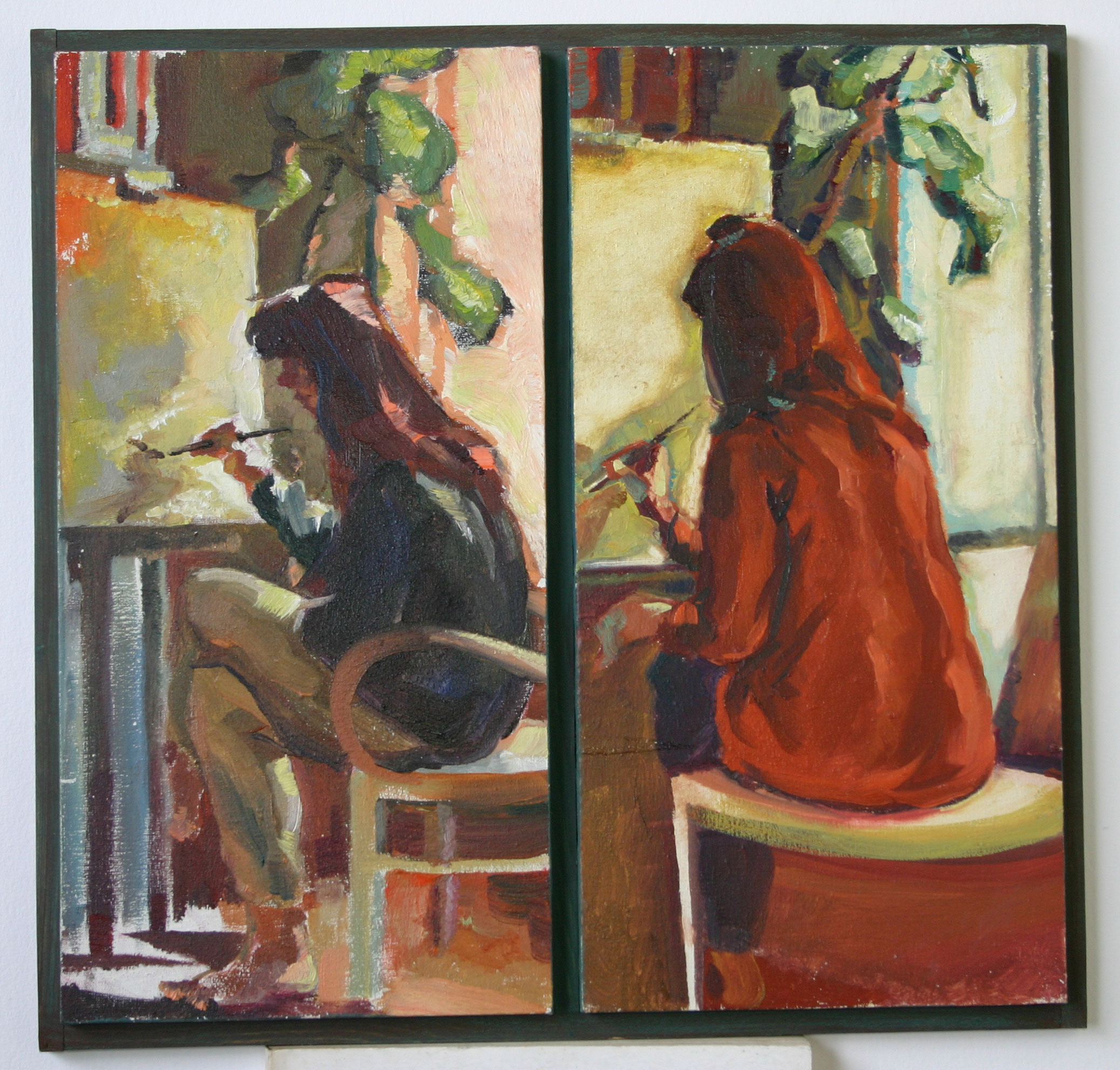 Title 6 | Oil on cartboard