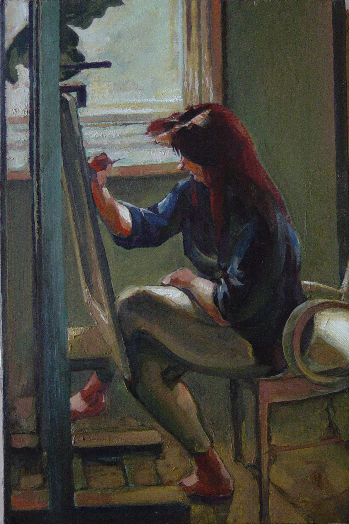 Title 7 | Oil on cartboard